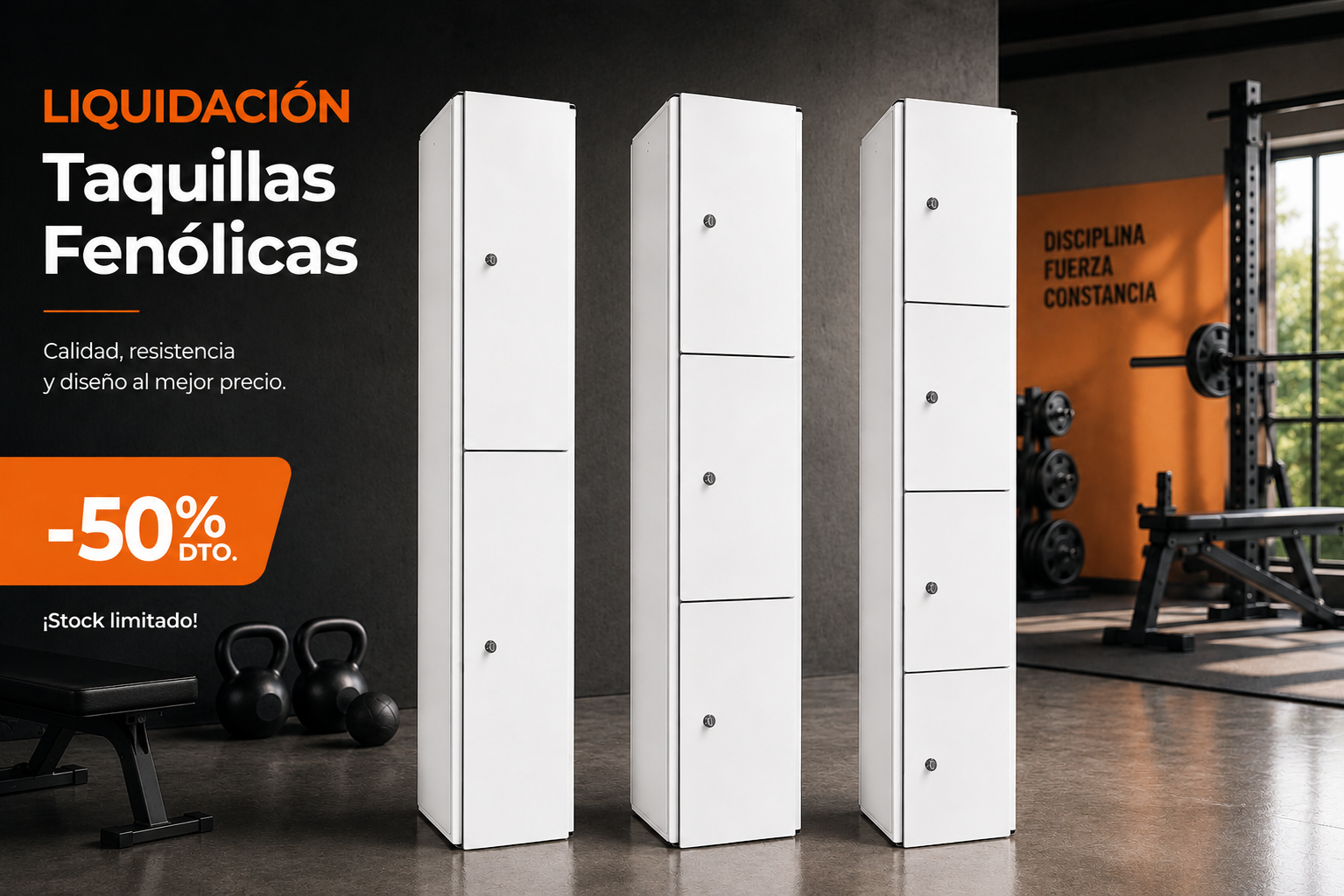 Oferta de taquillas fenólicas